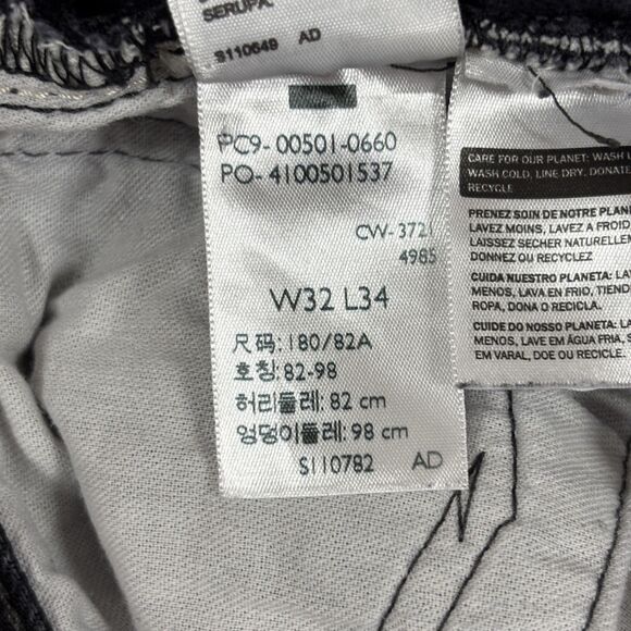 Vintage Levis 501 Jeans Men's 32x34 Black Straight Leg Button Fly Classic - Picture 14 of 14